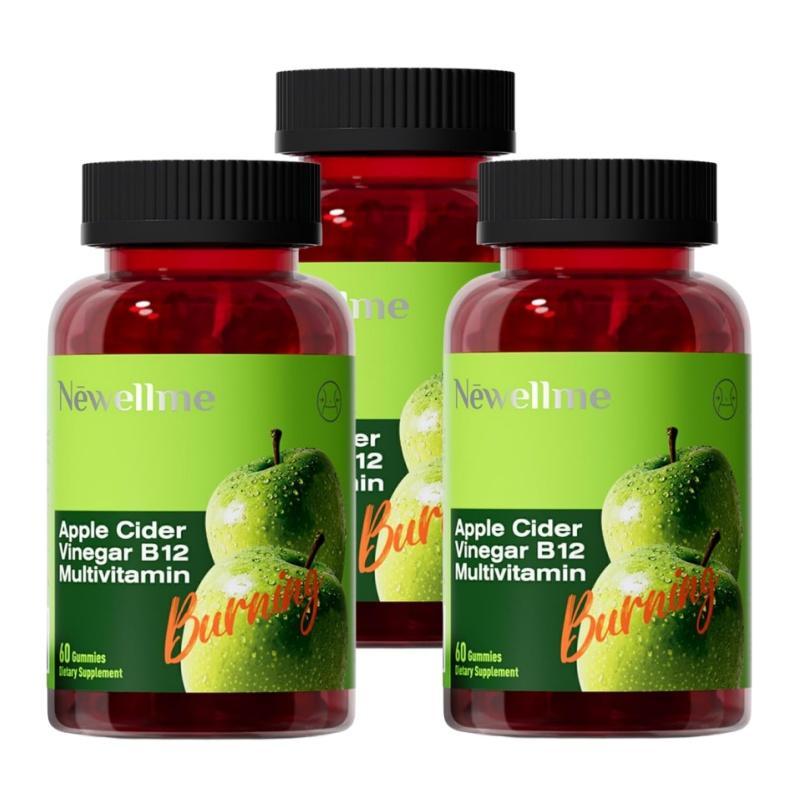 Apple Cider Vinegar Gummies  Formulated to Support Normal Energy Levels & Gut Health - Supports Digestion, Detox & Cleansing - ACV Gummies W/VIT B12 Dietary Edible Fitness