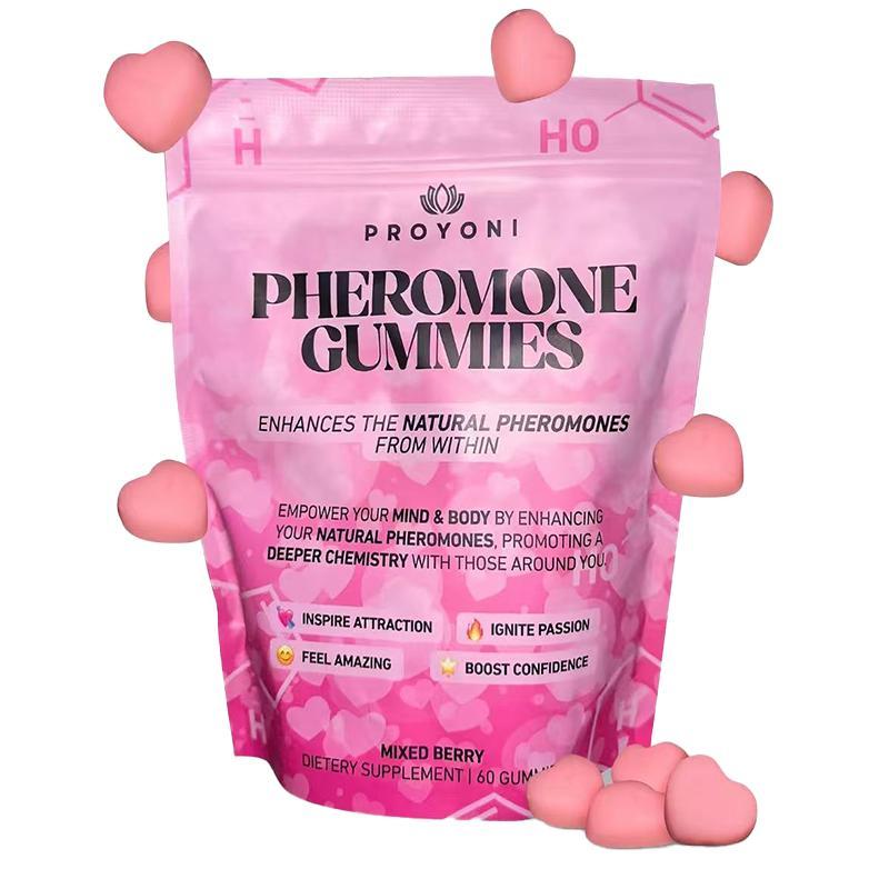 Last Pick! Buy Now! ProYoni Pheromone GummiesEnhances your NaturalPheromones From Within -60 Count Mixed Berry Flavor