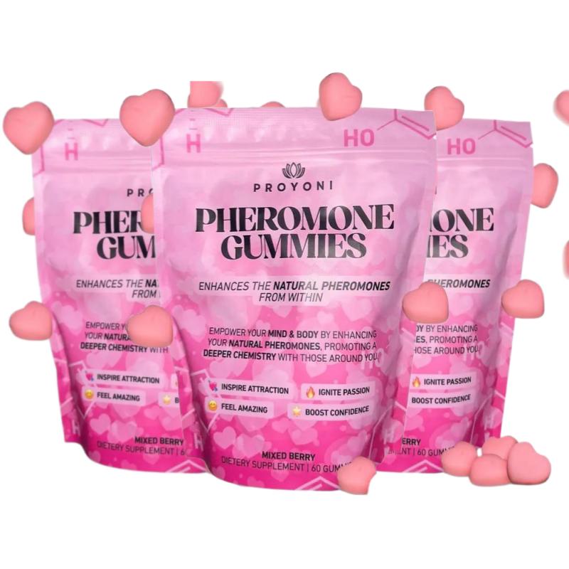 2PIY - Pheromone Gummies - Enhances Your Natural Pheromones From Within - 60 Count Mixed Berry Flavor